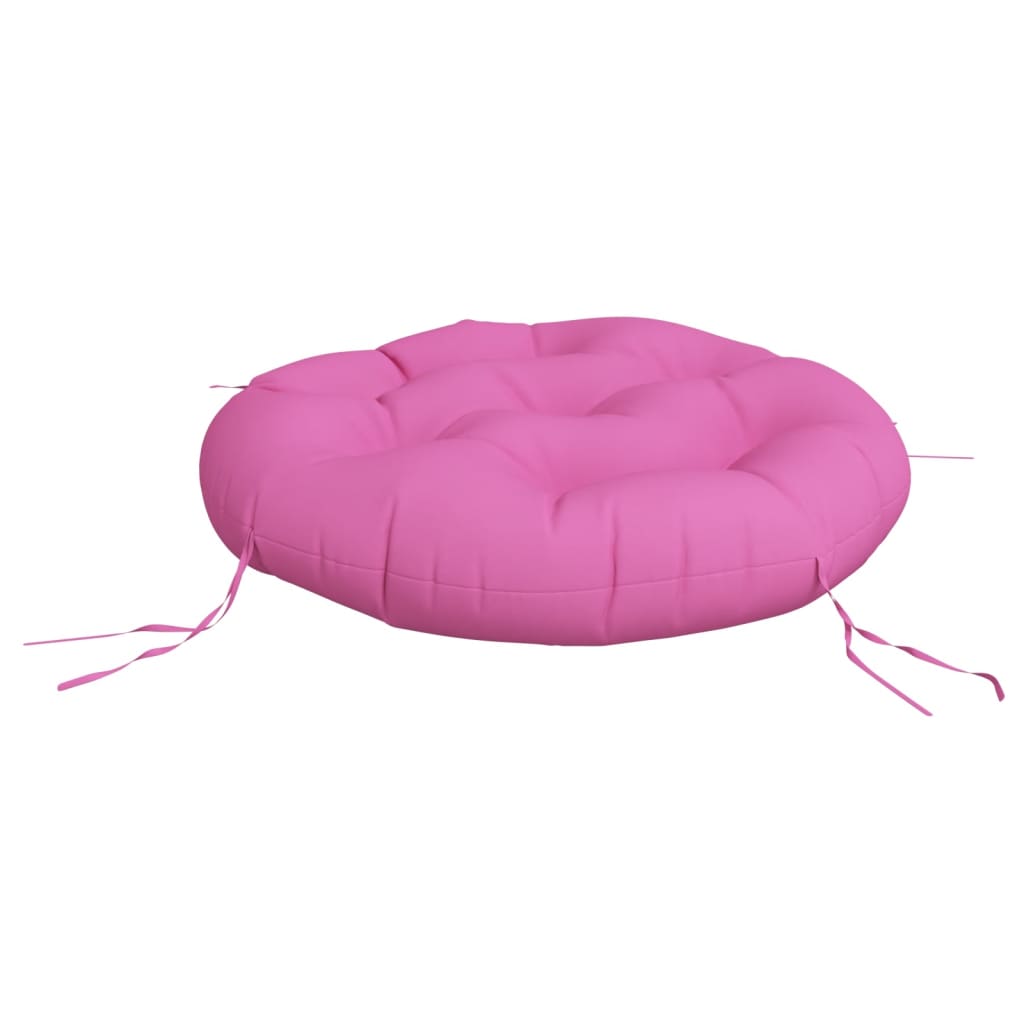 vidaXL Coussin Rond Rose Ø 60x11 cm Tissu Oxford