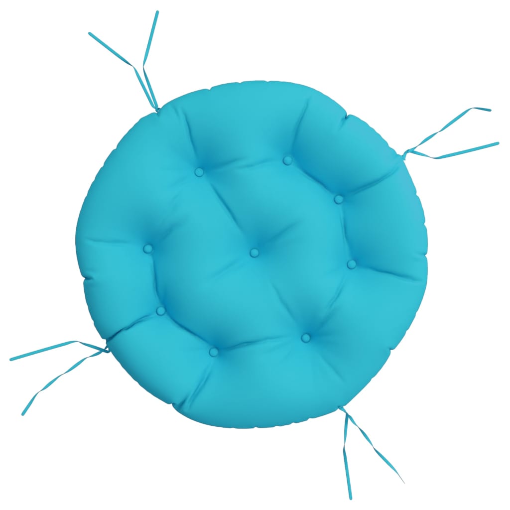 vidaXL Coussin Rond Turquoise Ø 60x11 cm Tissu Oxford
