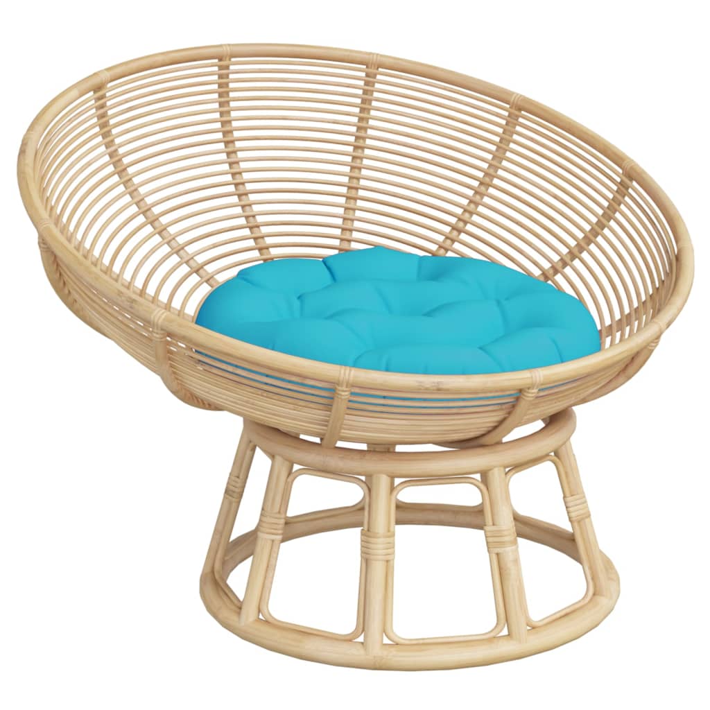 vidaXL Coussin Rond Turquoise Ø 60x11 cm Tissu Oxford
