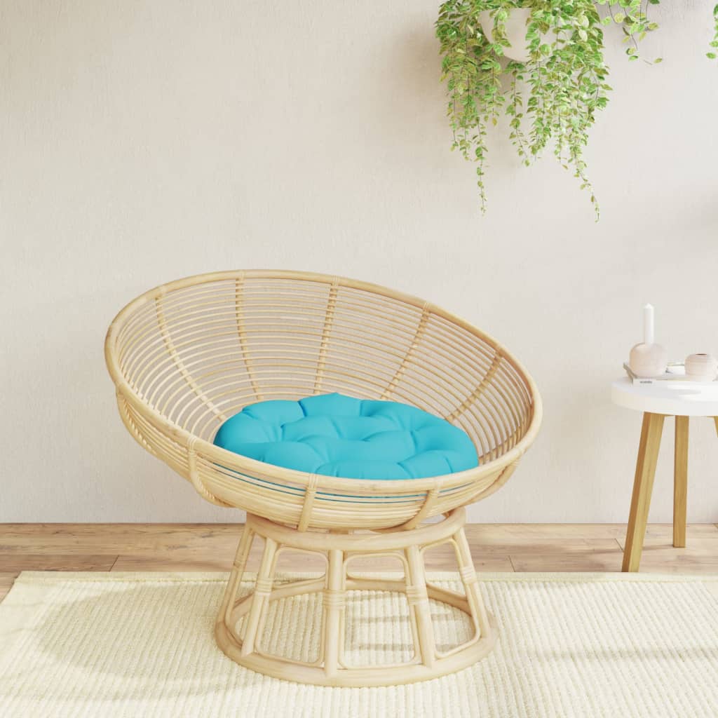 vidaXL Coussin Rond Turquoise Ø 60x11 cm Tissu Oxford