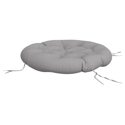 vidaXL Kissen Rund Grau Ø 100x11 cm Oxford-Gewebe