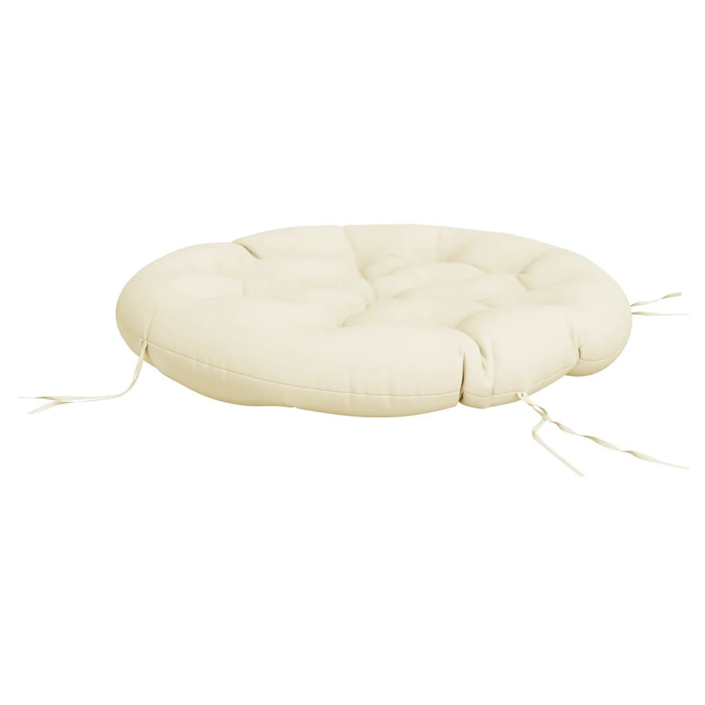 vidaXL Kissen Rund Creme Ø 100x11 cm Oxford-Gewebe