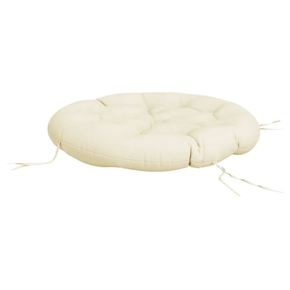 vidaXL Kissen Rund Creme Ø 100x11 cm Oxford-Gewebe