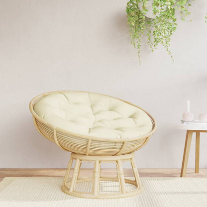 vidaXL Kissen Rund Creme Ø 100x11 cm Oxford-Gewebe