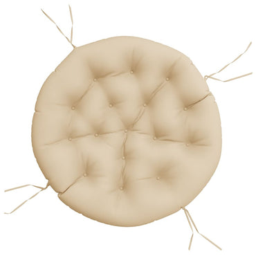 vidaXL Coussin Rond Beige Ø 100x11 cm Tissu Oxford