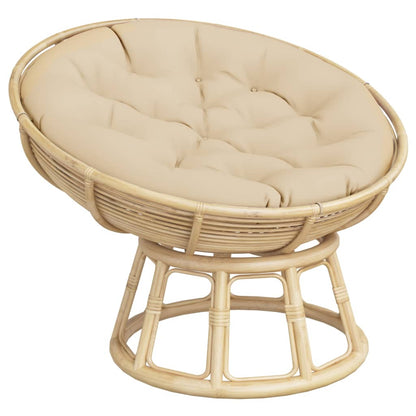 vidaXL Kissen Rund Beige Ø 100x11 cm Oxford-Gewebe