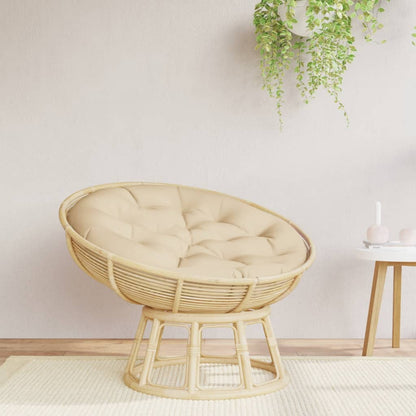 vidaXL Kissen Rund Beige Ø 100x11 cm Oxford-Gewebe