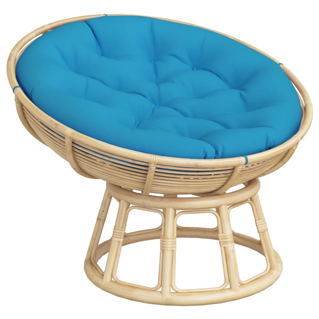 vidaXL Kissen Rund Hellblau Ø 100x11 cm Oxford-Gewebe