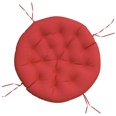 vidaXL Kissen Rund Rot Ø 100x11 cm Oxford-Gewebe