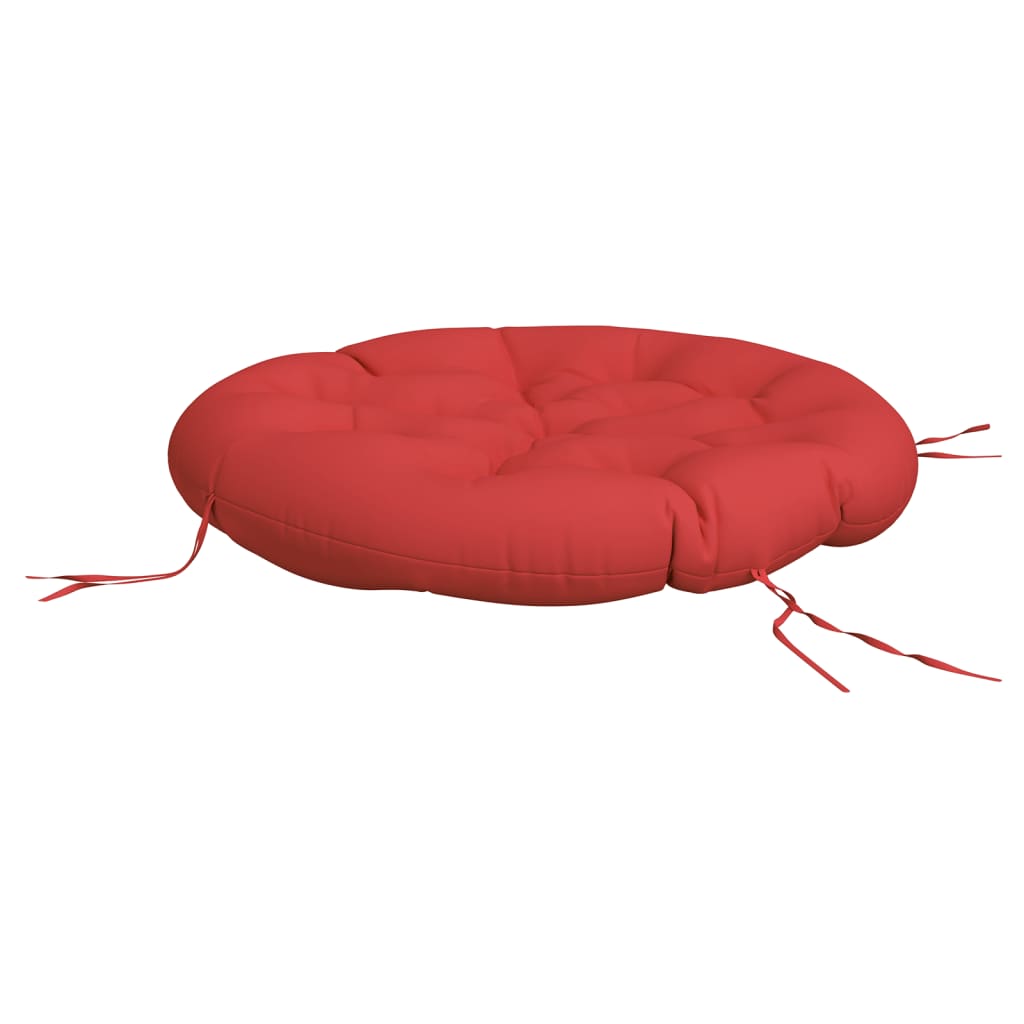 vidaXL Coussin rond rouge Ø 100x11 cm Tissu Oxford