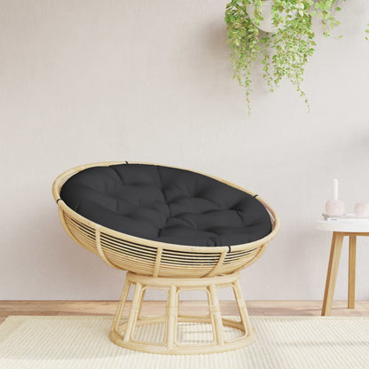 vidaXL Kissen Rund Schwarz Ø 100x11 cm Oxford-Gewebe