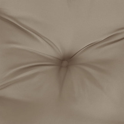 vidaXL Coussin rond taupe Ø 100x11 cm Tissu Oxford
