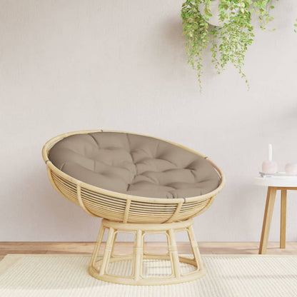 vidaXL Coussin rond taupe Ø 100x11 cm Tissu Oxford