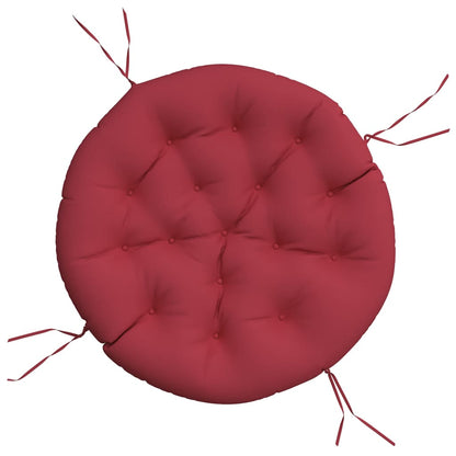 vidaXL Kissen Rund Weinrot Ø 100x11 cm Oxford-Gewebe