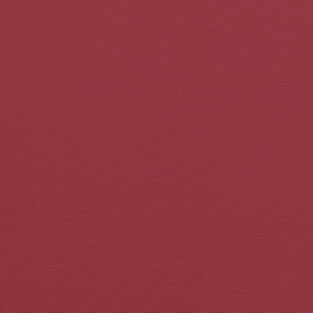 vidaXL Kissen Rund Weinrot Ø 100x11 cm Oxford-Gewebe