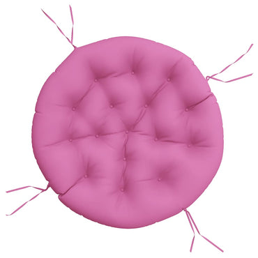 vidaXL Coussin rond rose Ø 100x11 cm en tissu Oxford
