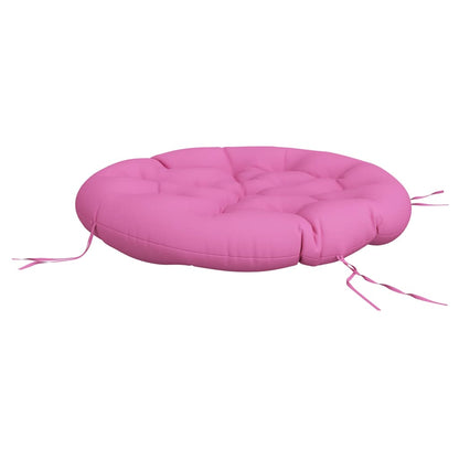 vidaXL Coussin rond rose Ø 100x11 cm en tissu Oxford