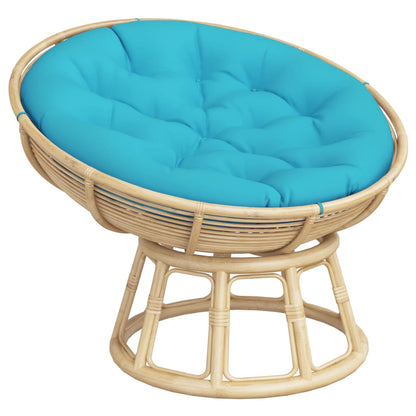 vidaXL Coussin Rond Turquoise Ø 100x11 cm Tissu Oxford