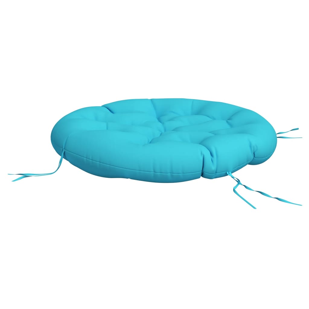 vidaXL Coussin Rond Turquoise Ø 100x11 cm Tissu Oxford