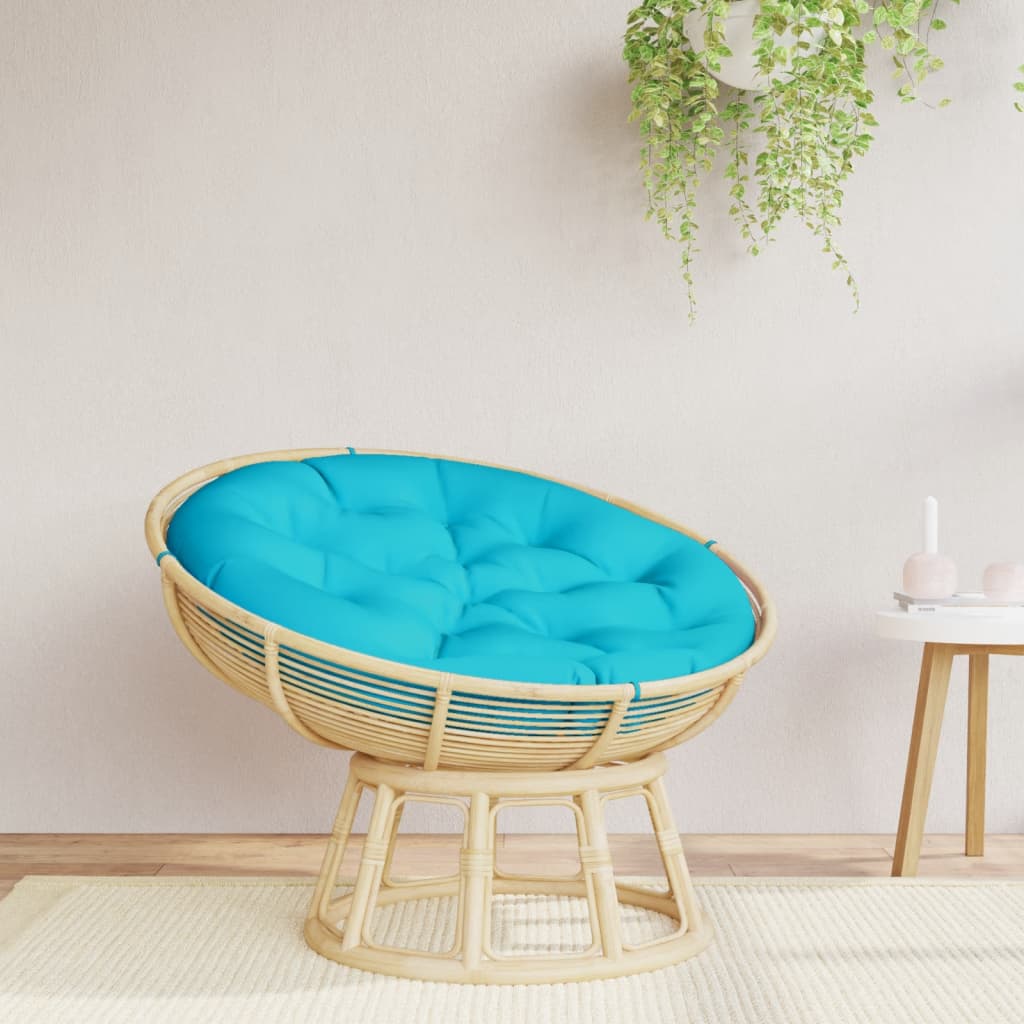 vidaXL Coussin Rond Turquoise Ø 100x11 cm Tissu Oxford