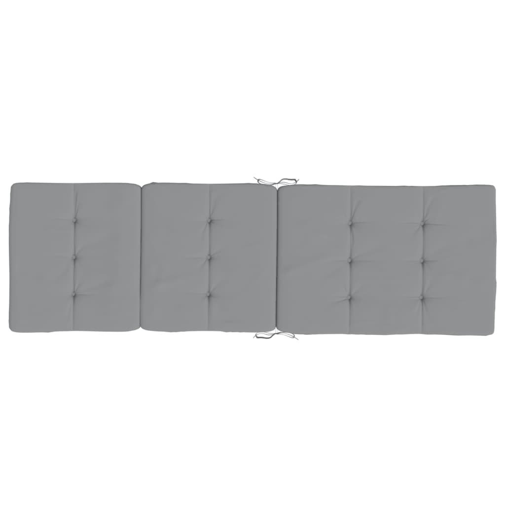 vidaXL Liegestuhl-Auflagen 2 Stk. Grau Oxford-Gewebe