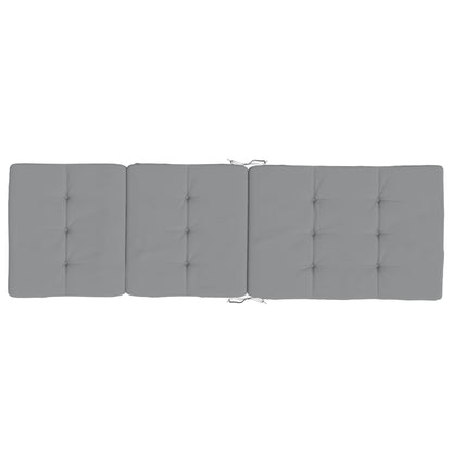 vidaXL Liegestuhl-Auflagen 2 Stk. Grau Oxford-Gewebe