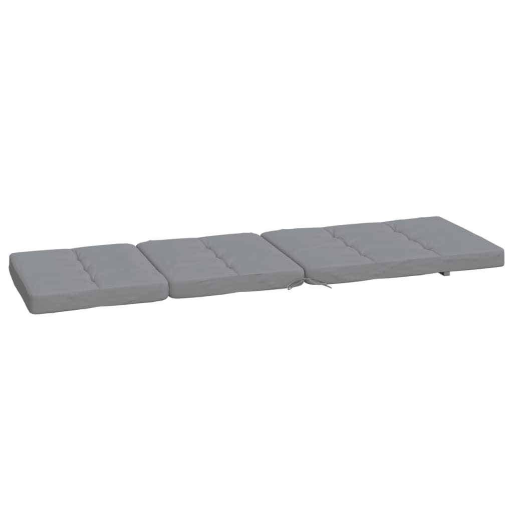 vidaXL Liegestuhl-Auflagen 2 Stk. Grau Oxford-Gewebe