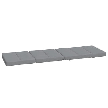 vidaXL Liegestuhl-Auflagen 2 Stk. Grau Oxford-Gewebe