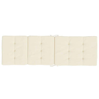 vidaXL Liegestuhl-Auflagen 2 Stk. Creme Oxford-Gewebe