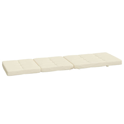vidaXL Liegestuhl-Auflagen 2 Stk. Creme Oxford-Gewebe
