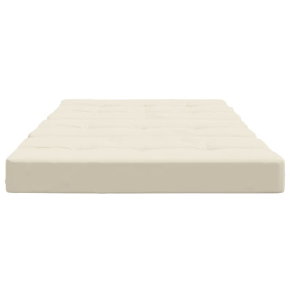 vidaXL Liegestuhl-Auflagen 2 Stk. Creme Oxford-Gewebe