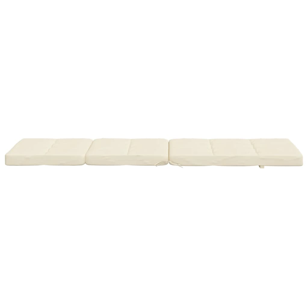 vidaXL Liegestuhl-Auflagen 2 Stk. Creme Oxford-Gewebe