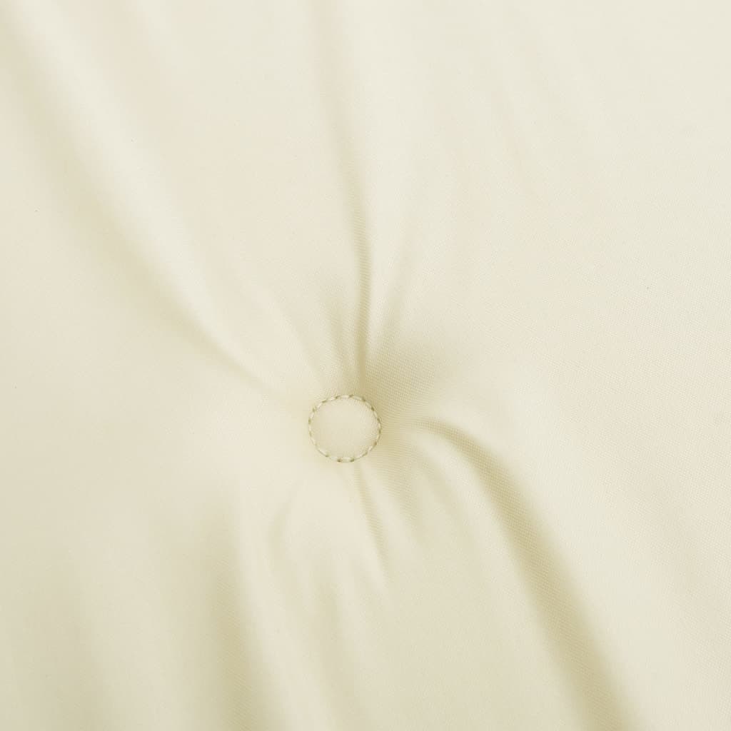 vidaXL Liegestuhl-Auflagen 2 Stk. Creme Oxford-Gewebe