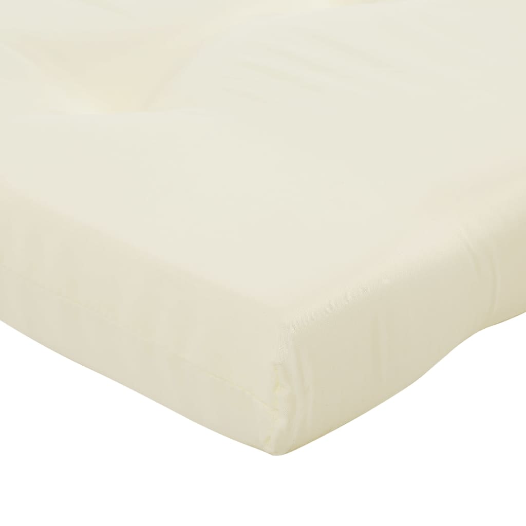 vidaXL Liegestuhl-Auflagen 2 Stk. Creme Oxford-Gewebe