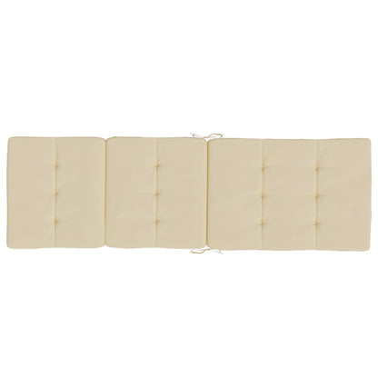 vidaXL Liegestuhl-Auflagen 2 Stk. Beige Oxford-Gewebe