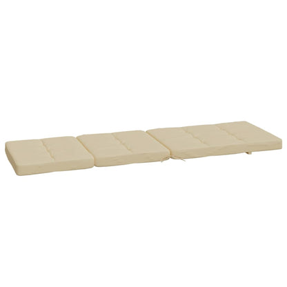 vidaXL Liegestuhl-Auflagen 2 Stk. Beige Oxford-Gewebe