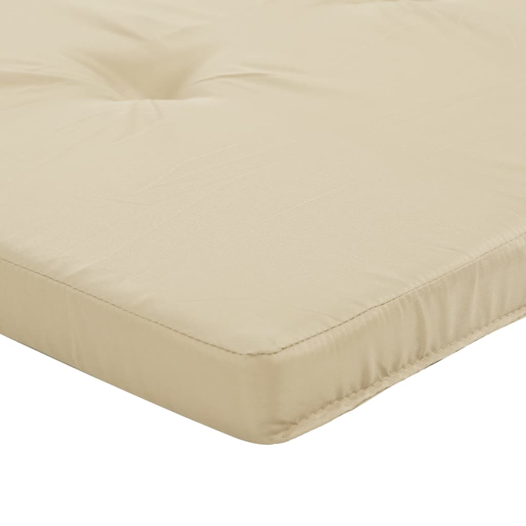 vidaXL Liegestuhl-Auflagen 2 Stk. Beige Oxford-Gewebe