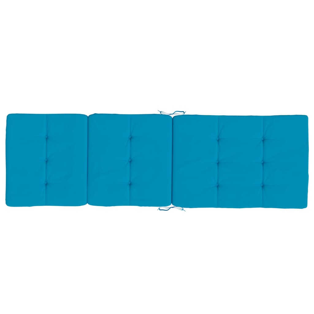 vidaXL Liegestuhl-Auflagen 2 Stk. Hellblau Oxford-Gewebe