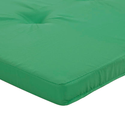 vidaXL Liegestuhl-Auflagen 2 Stk. Grün Oxford-Gewebe