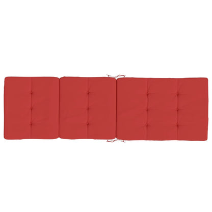 vidaXL Liegestuhl-Auflagen 2 Stk. Rot Oxford-Gewebe