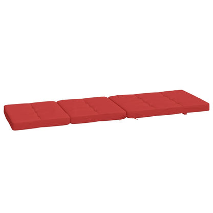 vidaXL Liegestuhl-Auflagen 2 Stk. Rot Oxford-Gewebe