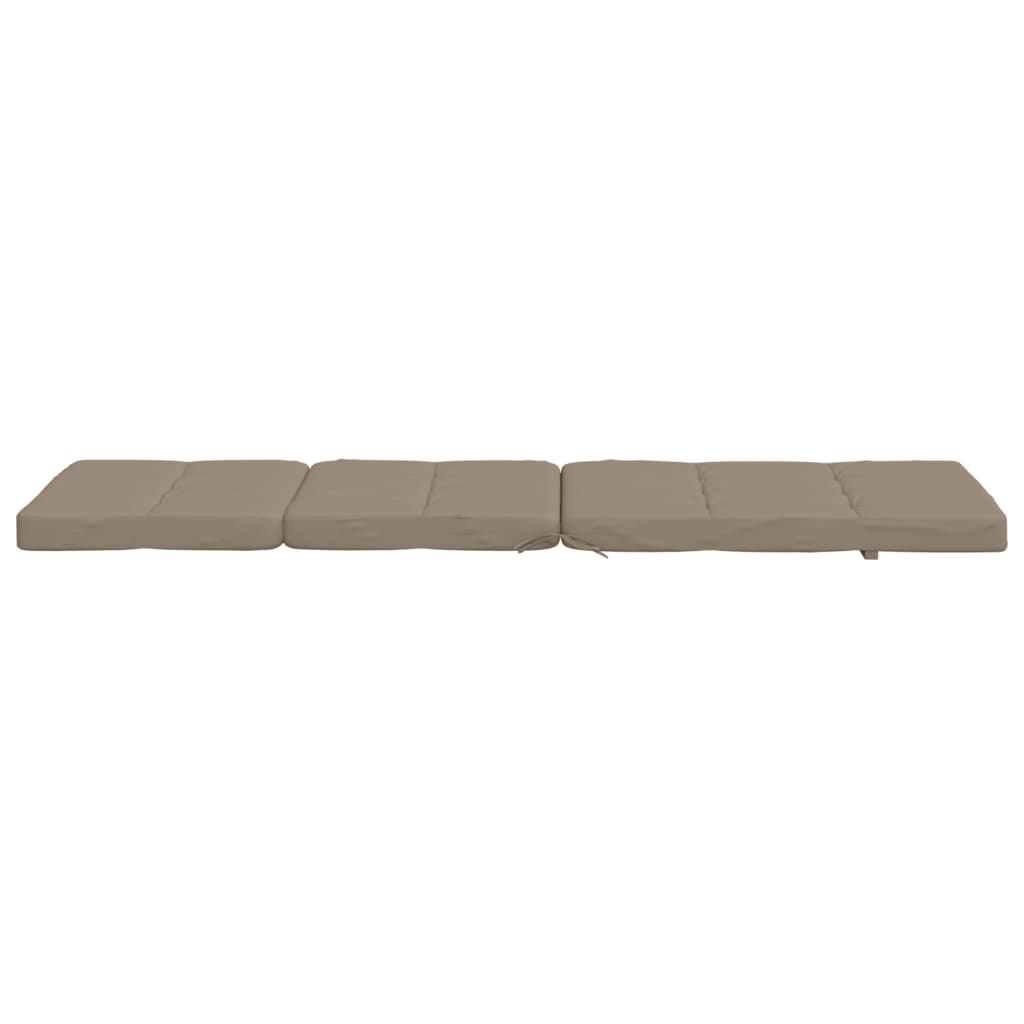 vidaXL Liegestuhl-Auflagen 2 Stk. Taupe Oxford-Gewebe