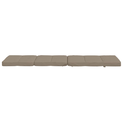 vidaXL Liegestuhl-Auflagen 2 Stk. Taupe Oxford-Gewebe