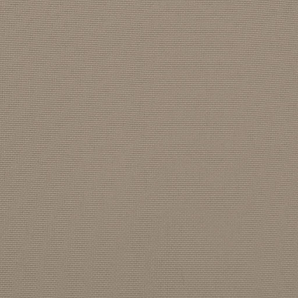 vidaXL Liegestuhl-Auflagen 2 Stk. Taupe Oxford-Gewebe