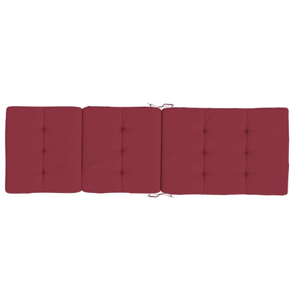 vidaXL Liegestuhl-Auflagen 2 Stk. Weinrot Oxford-Gewebe