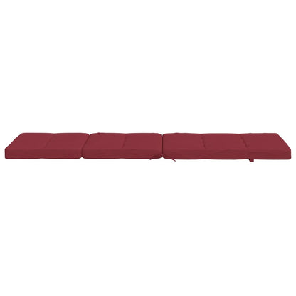 vidaXL Liegestuhl-Auflagen 2 Stk. Weinrot Oxford-Gewebe