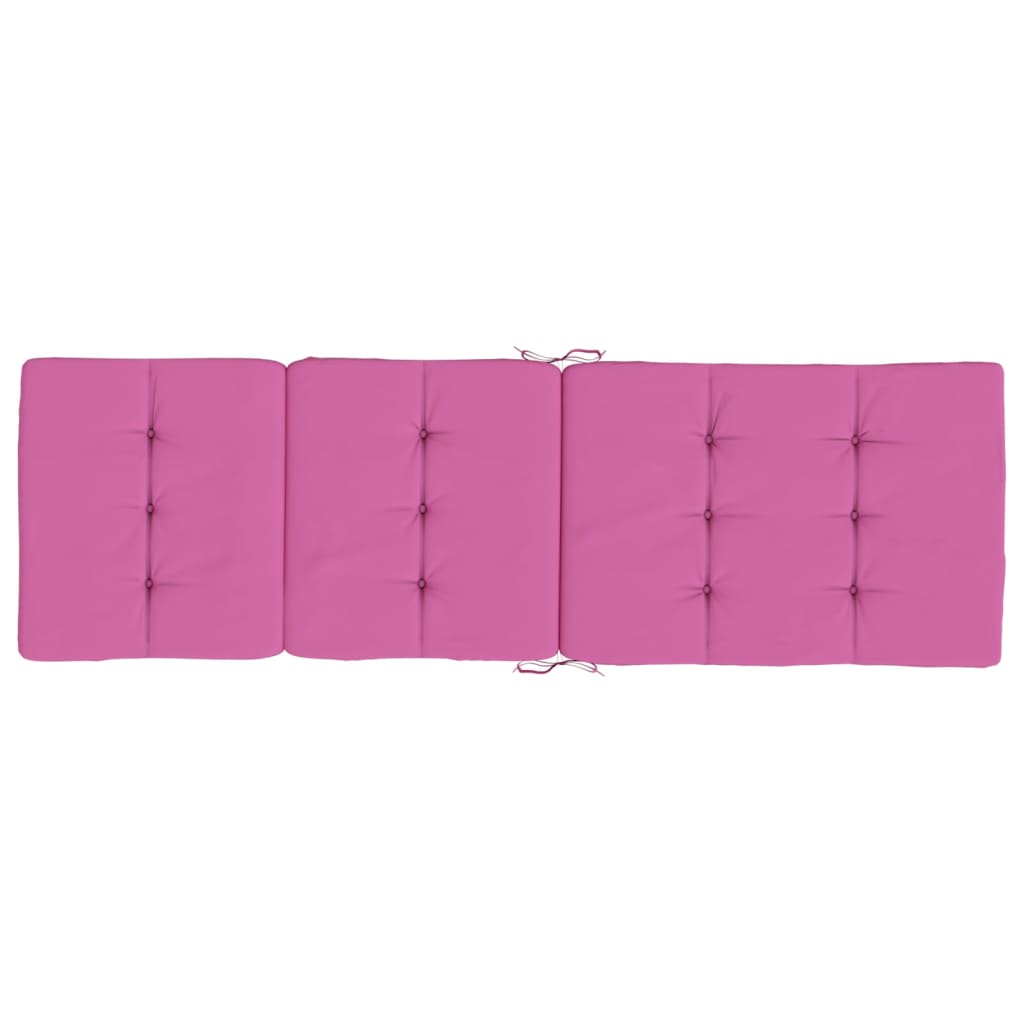 vidaXL Liegestuhl-Auflagen 2 Stk. Rosa Oxford-Gewebe