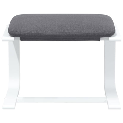 vidaXL Fauteuil relax avec repose-pieds gris foncé en tissu