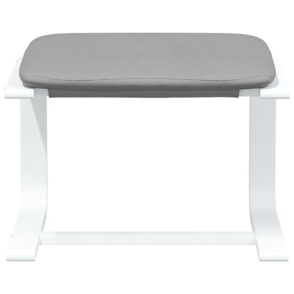 vidaXL Fauteuil de relaxation avec tabouret Tissu Gris clair