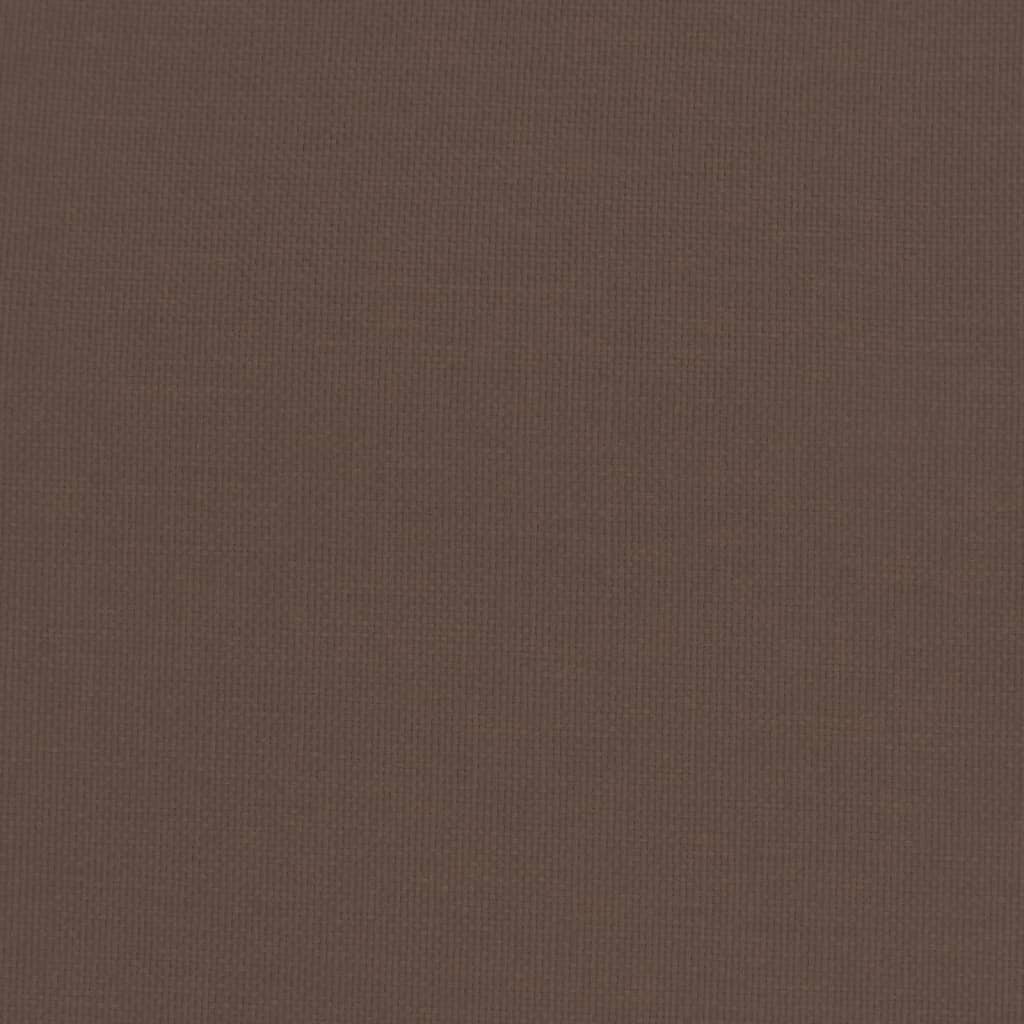 vidaXL Relaxsessel mit Hocker Dunkelbraun Stoff